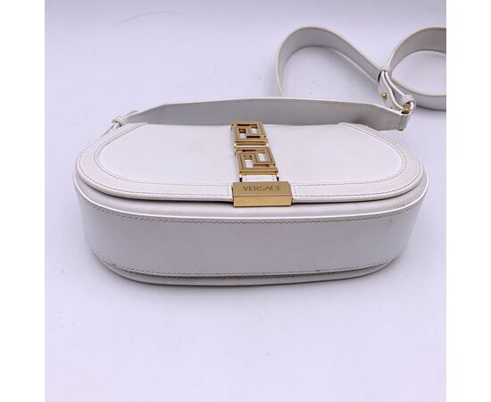 VERSACE Borsa a Tracolla in Pelle Col. Bianco Greca Goddess S