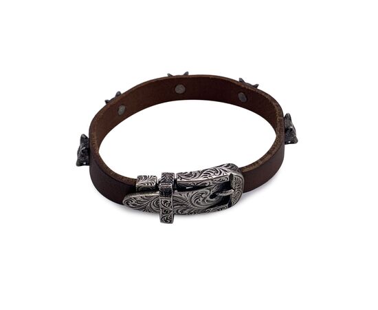 GUCCI Bracciale in Pelle Col. Marrone