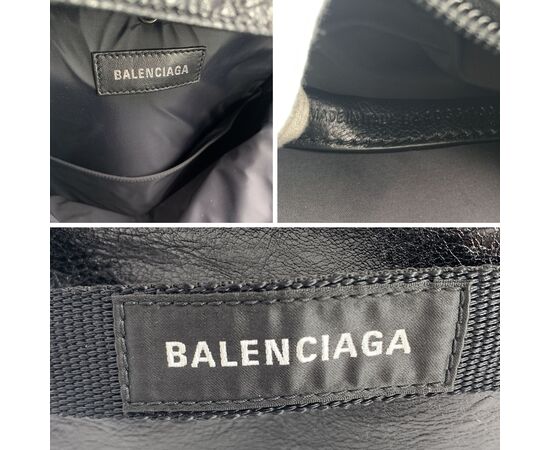 BALENCIAGA Zaino in Pelle Col. Nero Army L