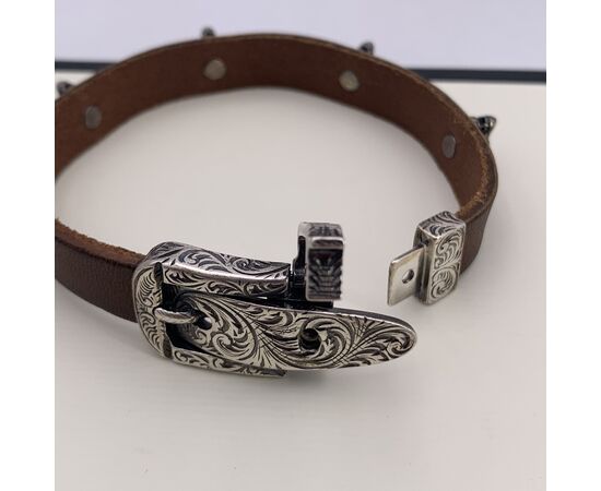 GUCCI Bracciale in Pelle Col. Marrone