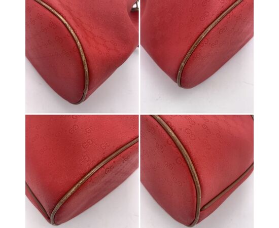 GUCCI Borsa a Tracolla Vintage in Tela Col. Rosso Interlocking M