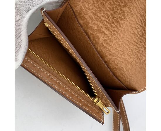 HERMES Portafoglio in Pelle Col. Beige Kelly Pocket S