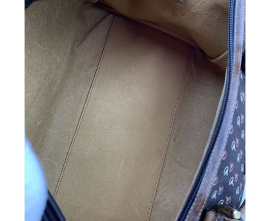 GUCCI Borsa a Mano Vintage in Tela Col. Marrone Boston M