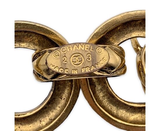 CHANEL Bracciale Vintage in Metallo Col. Oro Matelasse