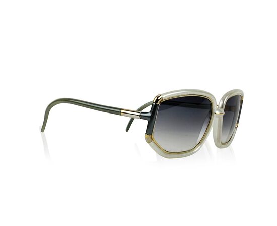 TED LAPIDUS Occhiali da Sole Vintage in Acetato Col. Grigio -