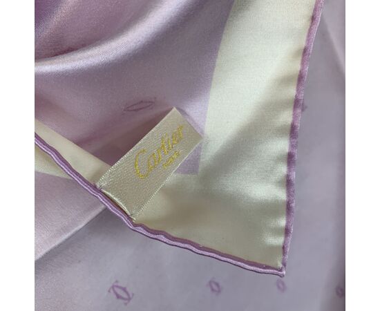 CARTIER Foulard Vintage in Seta Col. Viola C