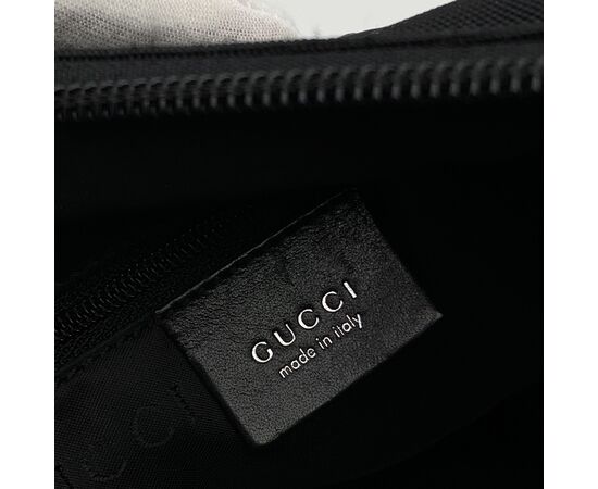 GUCCI Borsa a Tracolla in Tela Col. Nero Bamboo Convertible Front Pocket M