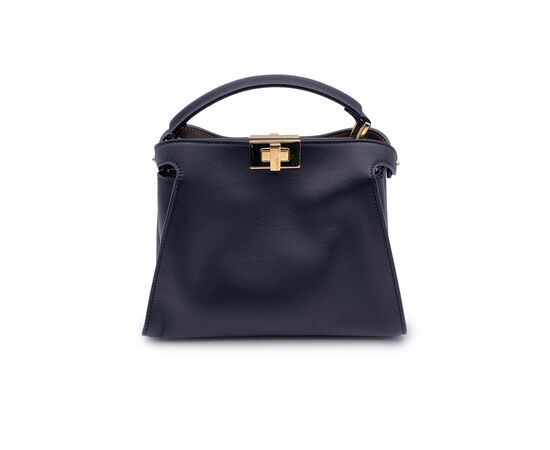 FENDI Borsa a Mano in Pelle Col. Nero Peekaboo Essentially S