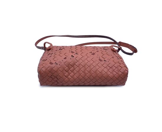 BOTTEGA VENETA Borsa a Tracolla in Pelle Col. Rosa Butterfly S