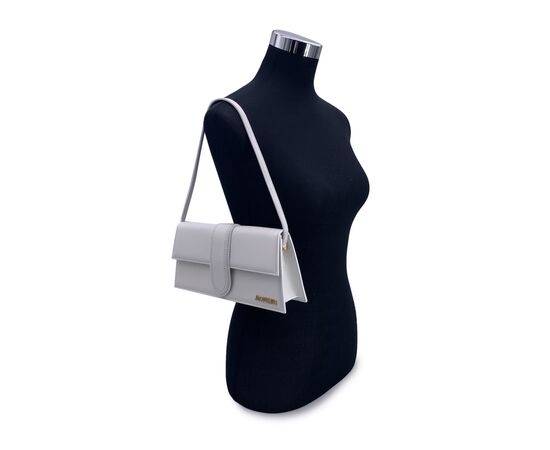 JACQUEMUS Borsa a Tracolla in Pelle Col. Bianco Le Bambino S