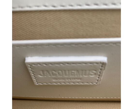 JACQUEMUS Borsa a Tracolla in Pelle Col. Bianco Le Bambino S