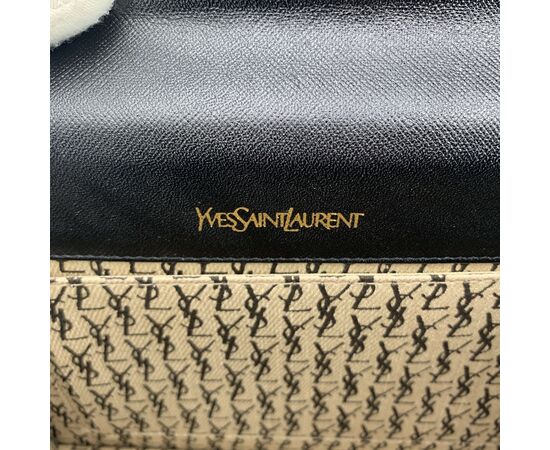 YVES SAINT LAURENT Pochette Vintage in Pelle Col. Nero S