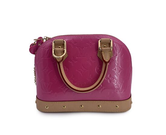 LOUIS VUITTON Borsa a Mano in Pelle Lucida Col. Rosa Alma BB S