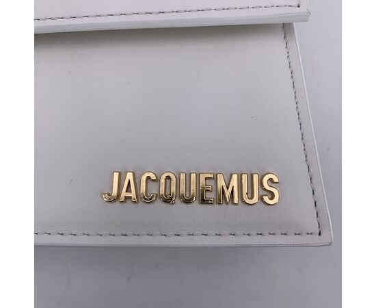 JACQUEMUS Borsa a Tracolla in Pelle Col. Bianco Le Bambino S