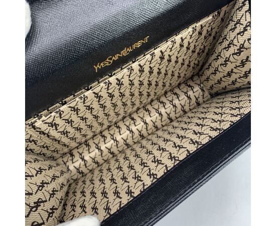 YVES SAINT LAURENT Pochette Vintage in Pelle Col. Nero S