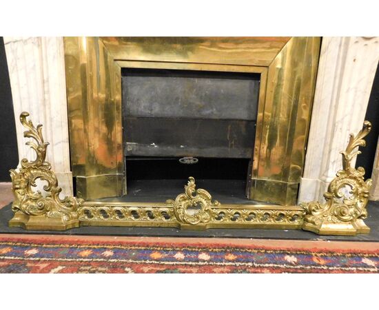 al185 - ashtray in gilded brass, epoch &#39;800, cm l 125 xh 40     