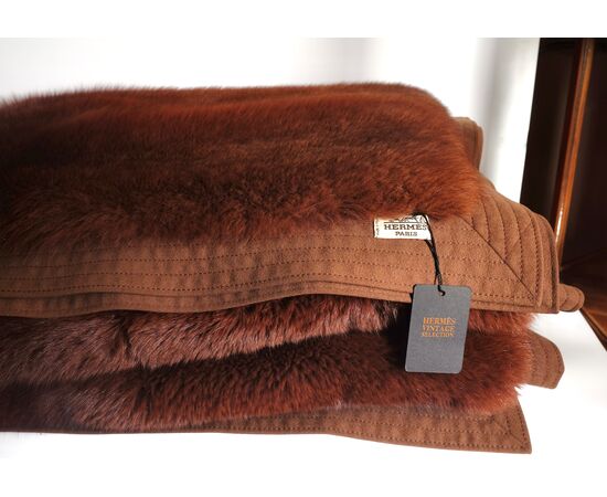 Coperta in pelliccia Hermès