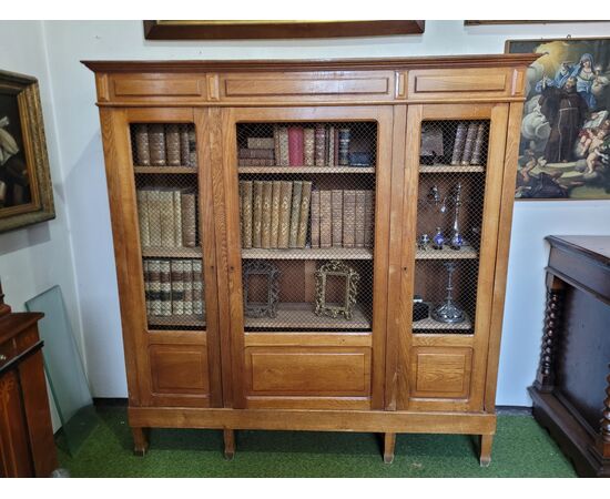 Libreria in legno di rovere Stile Nap. III Francia