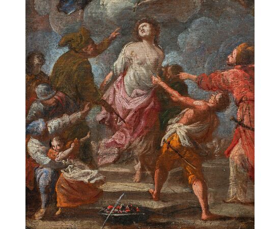 Maestro napoletano (XVII-XVIII sec.) - Bozzetto per martirio di Sant'Agata.