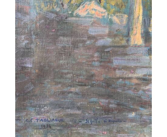 Carlo Costantino Tagliabue (Bresso 1880 - Milano 1960) - Il golfo di Rapallo.