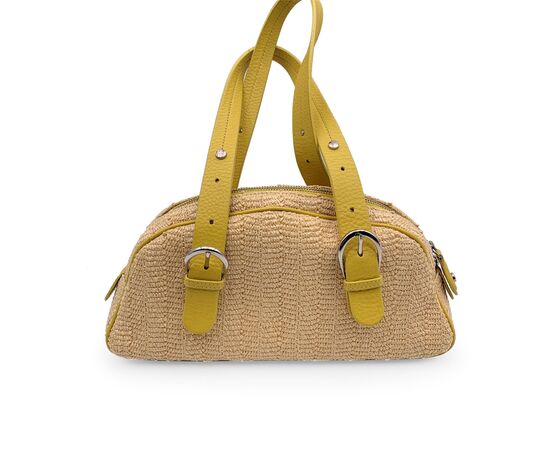 CHRISTIAN DIOR Borsa a Mano in Pelle Col. Giallo M