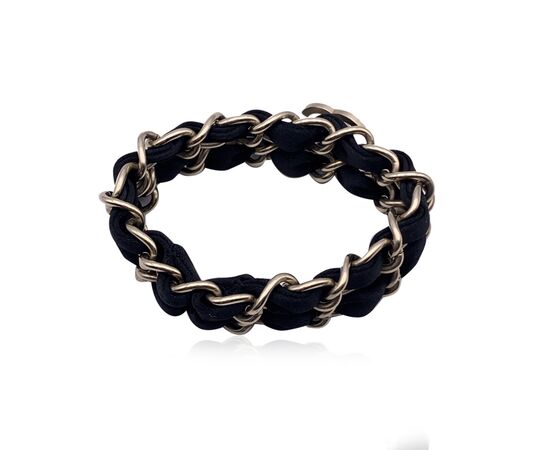 CHANEL Bracciale in Metallo Col. Nero CC