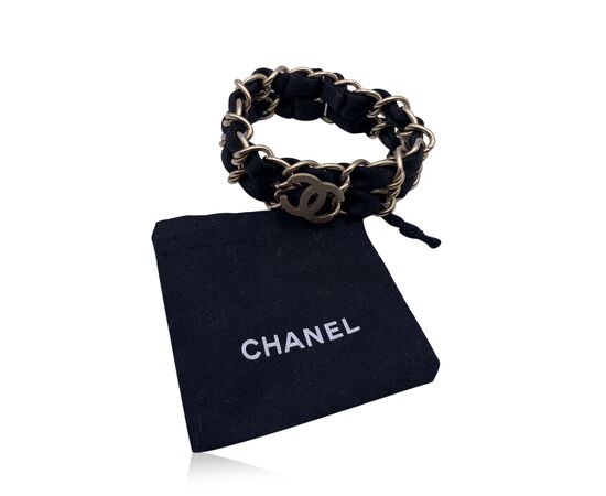 CHANEL Bracciale in Metallo Col. Nero CC