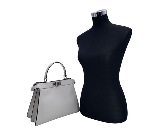 FENDI Borsa a Mano in Pelle Col. Bianco Peekaboo IseeU M