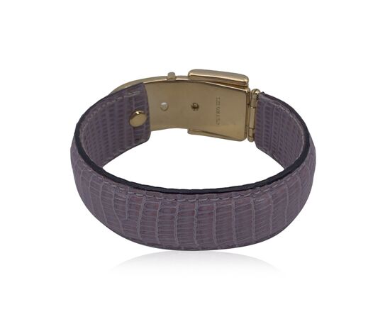 GUCCI Bracciale Vintage in Pelle Col. Viola