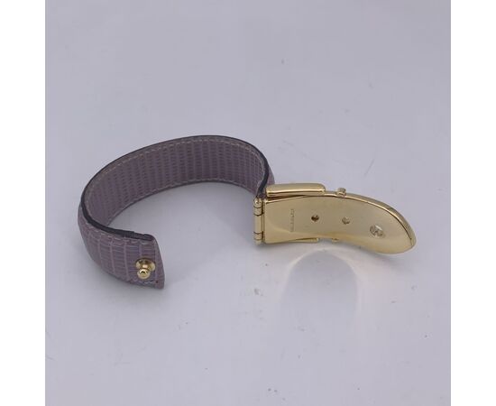 GUCCI Bracciale Vintage in Pelle Col. Viola