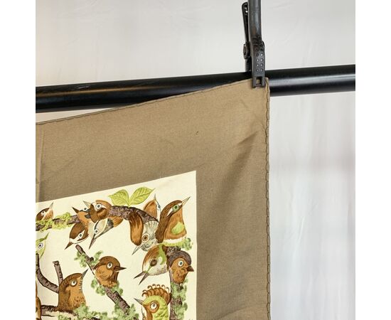 HERMES Foulard Vintage in Seta Col. Marrone Carre 90