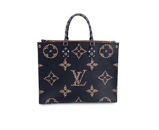 LOUIS VUITTON Borsa Shopper in Tela Col. Nero Onthego L