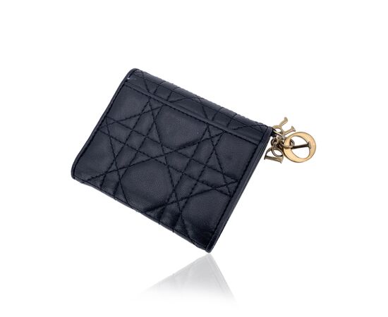 DIOR Portafoglio in Pelle Col. Nero Lady Dior S