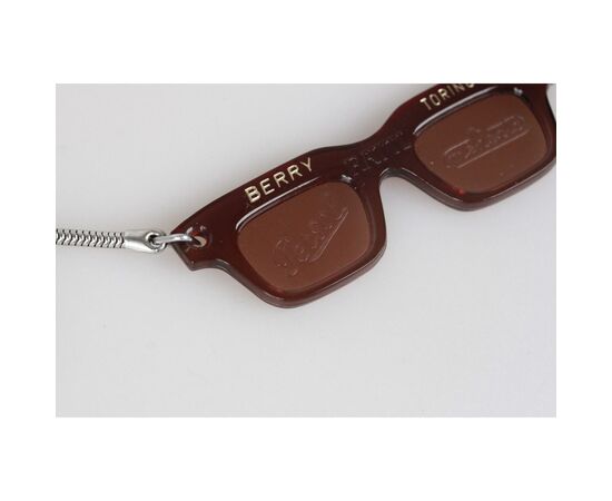 Persol Accessorio Vintage in Acetato Col. Marrone Keychain