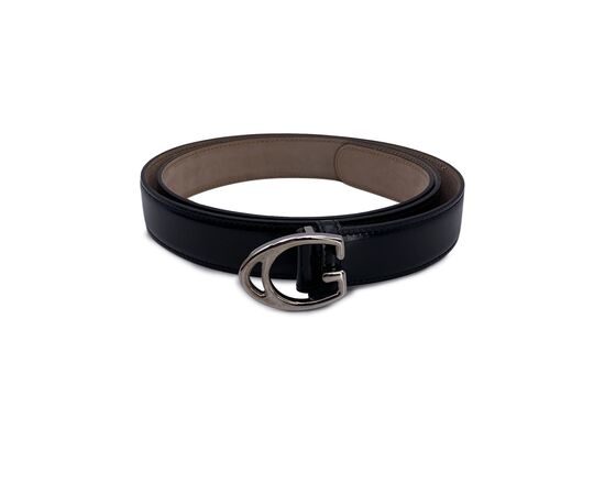 GUCCI Cintura in Pelle Col. Nero GG Buckle