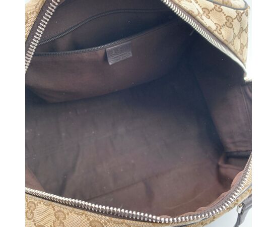 GUCCI Borsa da Viaggio in Tela Col. Beige L