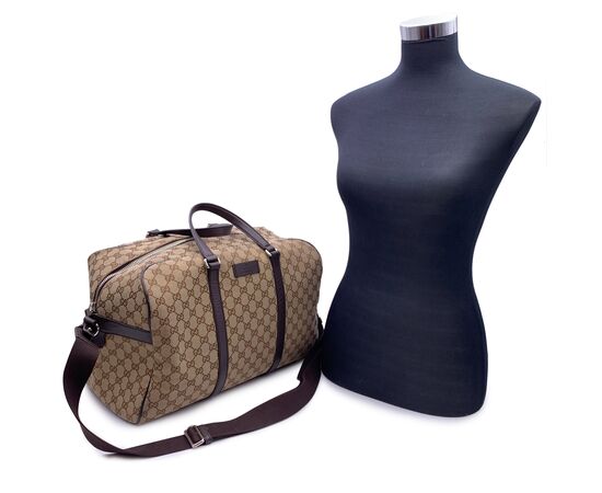 GUCCI Borsa da Viaggio in Tela Col. Beige L