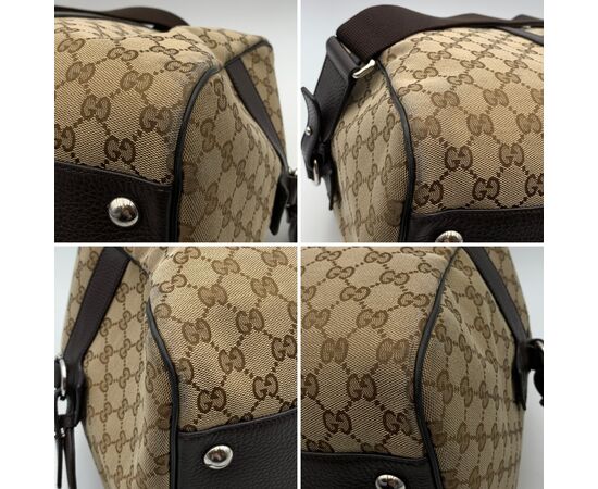 GUCCI Borsa da Viaggio in Tela Col. Beige L