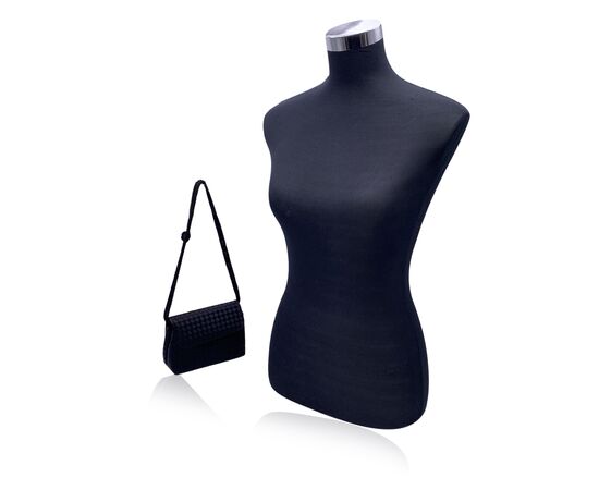 BOTTEGA VENETA Borsa a Tracolla in Tela Col. Nero S