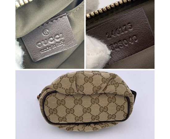 GUCCI Pochette in Tela Col. Beige Bamboo S