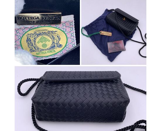 BOTTEGA VENETA Borsa a Tracolla in Tela Col. Nero S