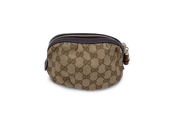 GUCCI Pochette in Tela Col. Beige Bamboo S