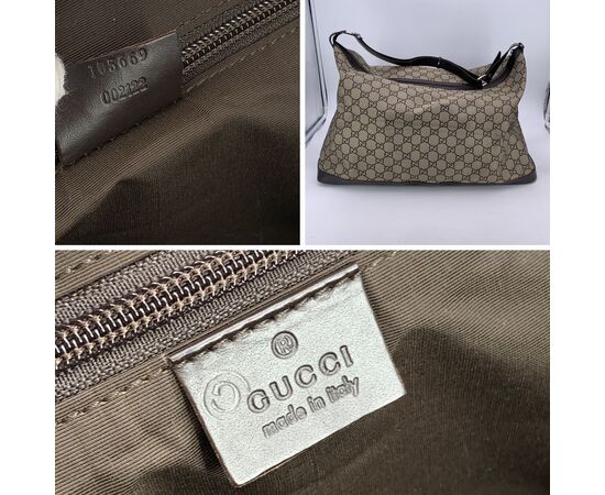 GUCCI Borsa da Viaggio in Tela Col. Marrone Interlocking L