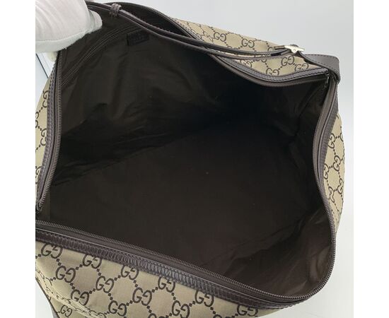 GUCCI Borsa da Viaggio in Tela Col. Marrone Interlocking L