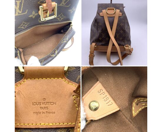 LOUIS VUITTON Zaino Vintage in Tela Col. Marrone Montsouris M