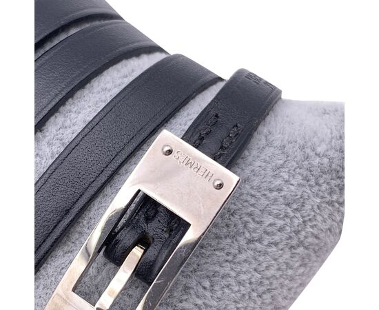 HERMES Bracciale in Pelle Col. Nero Hapi 4 Tour