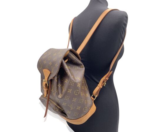 LOUIS VUITTON Zaino Vintage in Tela Col. Marrone Montsouris M