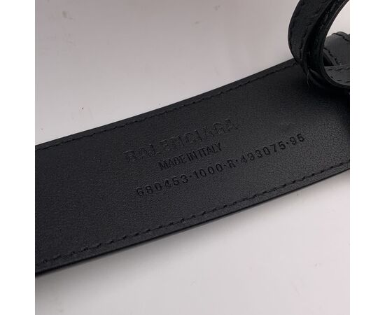 GUCCI X BALENCIAGA Cintura in Pelle Col. Nero BB Belt