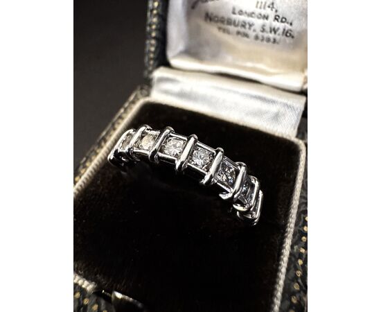 Fedina  in  Platino  con  Diamanti  1 ct.  