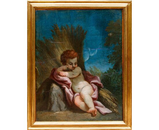 Scuola bolognese del XVIII secolo, Putti con allegorie delle stagioni